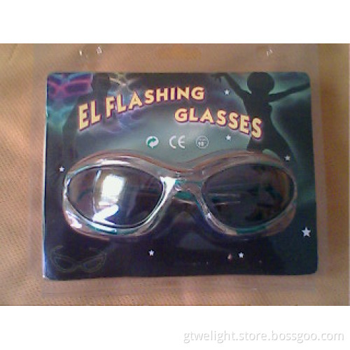 Light up EL Wire Sunglasses with Blister Card